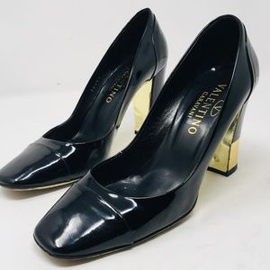 Valentino Garavani VTG leather Heel Gold 38.5